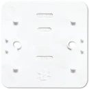 Jung AP 600 Bodemplaat schakelmateriaal 1-voudig Horizontaal en verticaal Glanzend wit RAL 9016 328WW