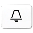 Jung inzetstuk contactdoos alpine wit 500 / ap600 bel Symbool 