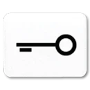 Jung inzetstuk alpine wit contactdoos ls/wg600/ap sleutel Symbool 