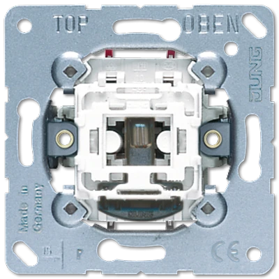 Jung NaV wipschakelaar controleschakelaar Tweepolige schakelaar inbouw 10AX IP20 502KOEU
