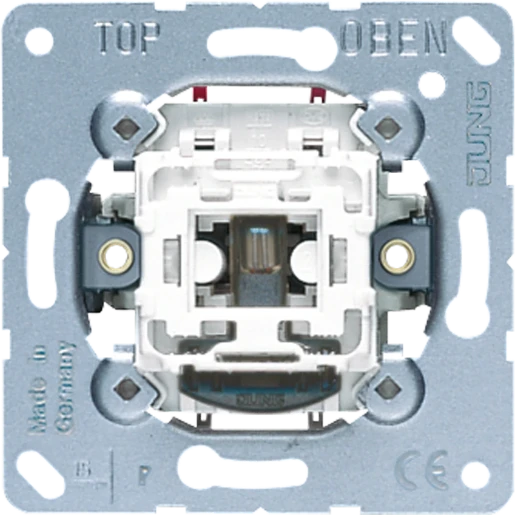 Jung NaV wipschakelaar controleschakelaar Tweepolige schakelaar inbouw 10AX IP20 502KOEU
