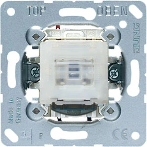Jung tip-controleschakelaar Tweepolige schakelaar inbouw 10AX IP20 502KOTU