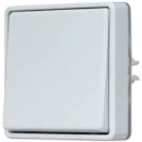 Jung WG 600 wipschakelaar zonder onderkast Tweepolige schakelaar opbouw grijs IP44 602E