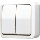 Jung AP 600 wipschakelaar Serieschakelaar opbouw 10AX wit RAL 9016 IP20 605AWW