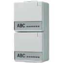 Jung WG 600 wandcontactdoos onderkast opbouw 16A 250V RA Glanzend grijs RAL 7035 IP44 622NAW