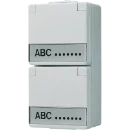 Jung WG 600 wandcontactdoos onderkast opbouw 16A 250V RA Glanzend grijs RAL 7035 IP44 622NAW