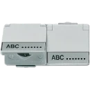 Jung WG 600 wandcontactdoos onderkast opbouw 16A 250V RA Glanzend grijs RAL 7035 IP44 622NAWW