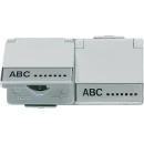 Jung WG 600 wandcontactdoos onderkast opbouw 16A 250V RA Glanzend grijs RAL 7035 IP44 622NAWW