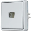 Jung WG 600 impulsdrukker zonder onderkast opbouw Wip Glanzend grijs RAL 7035 631E