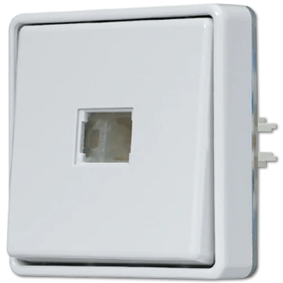 Jung WG 600 impulsdrukker zonder onderkast opbouw Wip Glanzend grijs RAL 7035 631E