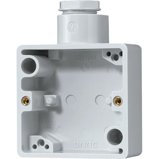 Jung WG 600 Onderkast 1-voudig grijs Horizontaal en verticaal 651