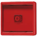 Jung WG 600 Afdekplaat + glas enkele wip rood RAL 3003 661WGLR