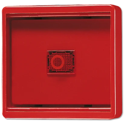 Jung WG 600 Afdekplaat + glas enkele wip rood RAL 3003 661WGLR