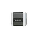 Jung WG 800 wipschakelaar met onderkast Wisselschakelaar opbouw 10AX grijs RAL 7035 IP44 806NAW