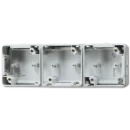 Jung WG 800 Onderkast 3-voudig grijs Horizontaal J830