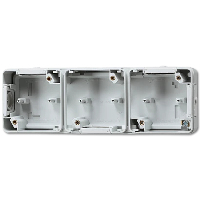 Jung WG 800 Onderkast 3-voudig grijs Horizontaal J830