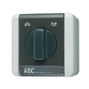 Jung WG 800 Jaloezieschakelaar Draaiknop 1P IP44 834.10W