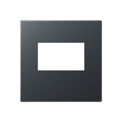 Jung A range afdekking usb-laadcontactdoos a500 centraalplaat antraciet RAL 7016 A1569USBANM