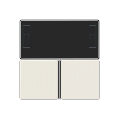 Jung AS range rcd-compact tastafdekking knx wit RAL 1013 A4093TSA