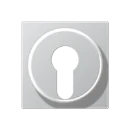 Jung A range centraalplaat sleutelschakelaar a500 sleutel aluminium RAL 9006 A528PLAL