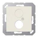 Jung AS range centraalplaat voor bnc a(s)500 Luidsprekeraansluiting 1 connector Zonder label wit A562