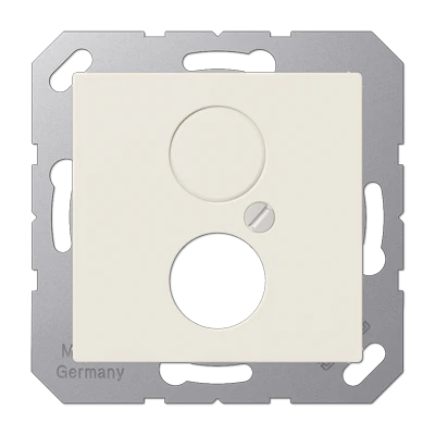 Jung AS range centraalplaat voor bnc a(s)500 Luidsprekeraansluiting 1 connector Zonder label wit A562