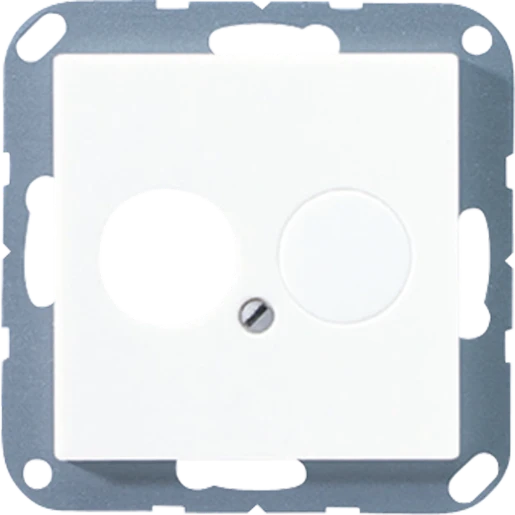 Jung AS/A range centraalplaat bnc-contactdozen a(s)500 Luidsprekeraansluiting 1 connector Zonder label wit A562WW