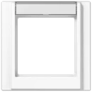 Jung A range afdekraam a500 1-voudig Horizontaal en verticaal Wit RAL 8022 IP44 A581NAWW