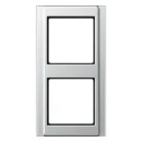 Jung A range afdekraam a500 2-voudig Horizontaal en verticaal Aluminium IP44 A582AL