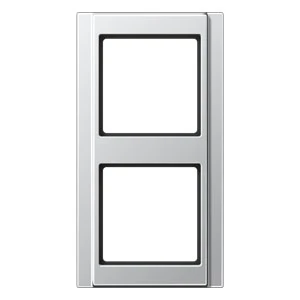 Jung A range afdekraam a500 2-voudig Horizontaal en verticaal Aluminium IP44 A582AL