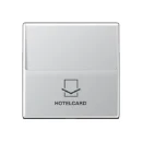 Jung A range centraalplaat a500 hotelkaart aluminium RAL 9006 A590CARDAL