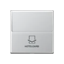 Jung A range centraalplaat a500 hotelkaart aluminium RAL 9006 A590CARDAL