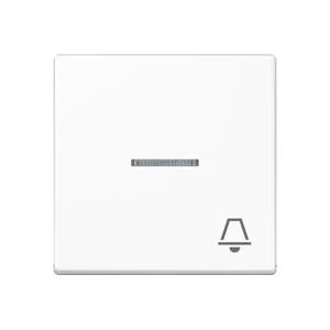 Jung A range Bedieningselement A500 enkele drukker wit RAL 9016 A590KO5KWW