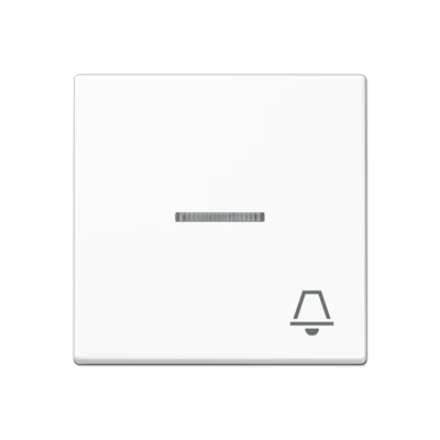 Jung A range Bedieningselement A500 enkele drukker wit RAL 9016 A590KO5KWW