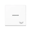 Jung A range Bedieningselement A500 enkele drukker wit RAL 9016 A590KO5LWW