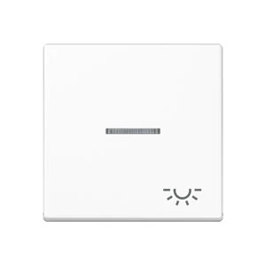 Jung A range Bedieningselement A500 enkele drukker wit RAL 9016 A590KO5LWW