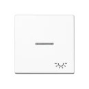 Jung A range Bedieningselement A500 enkele drukker wit RAL 9016 A590KO5LWW