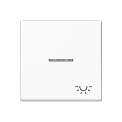 Jung A range Bedieningselement A500 enkele drukker wit RAL 9016 A590KO5LWW