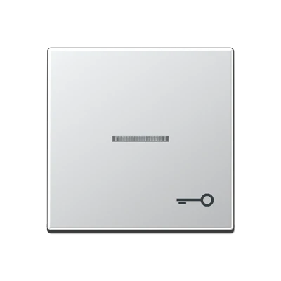 Jung A range Bedieningselement A500 enkele drukker aluminium RAL 9006 A590KO5TAL