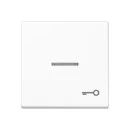 Jung A range Bedieningselement A500 enkele drukker wit RAL 9016 A590KO5TWW