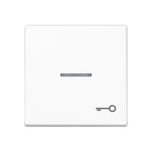 Jung A range Bedieningselement A500 enkele drukker wit RAL 9016 A590KO5TWW