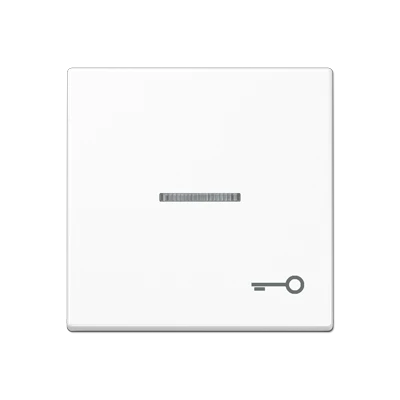 Jung A range Bedieningselement A500 enkele drukker wit RAL 9016 A590KO5TWW