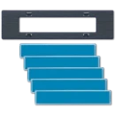 Jung A range Tekstvensterset AC80NAS