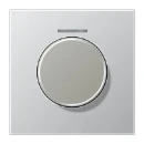 Jung LS range afdekking + lens ls990 knx draaiknop aluminium RAL 9006 AL1940KO5