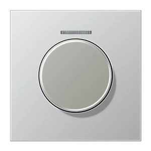 Jung LS range afdekking + lens ls990 knx draaiknop aluminium RAL 9006 AL1940KO5