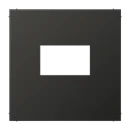 Jung LS range Afdekking USB-laadcontactdoos centraalplaat antraciet RAL 7016 AL1969USBAN