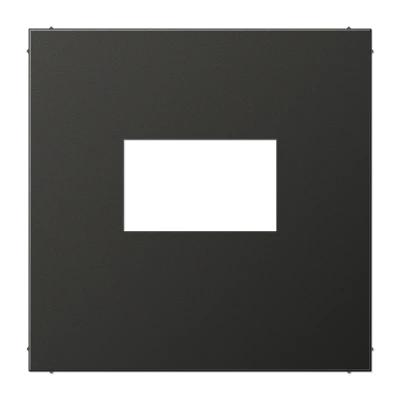 Jung LS range Afdekking USB-laadcontactdoos centraalplaat antraciet RAL 7016 AL1969USBAN