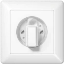 Jung AS range 3-stappenschakelaar a(s)500 wit 1-polig inbouw Schakeling 2 - 1 - 3 10A 230V AS15504.10NWW