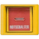 Jung AS range centraalplaat + glas en impulsdrukker a(s)500 enkele wip geel RAL 1023 AS561GLGE