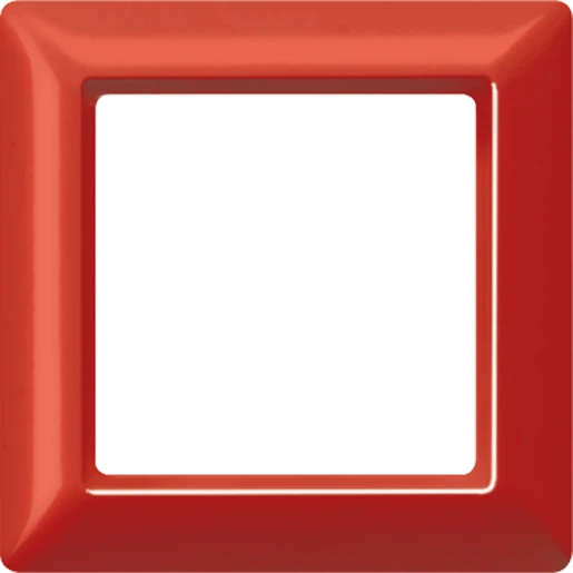 Jung AS range afdekraam as500 1-voudig Horizontaal en verticaal Rood RAL 3003 IP2X AS581GLRT